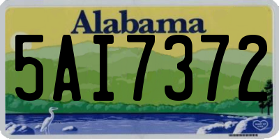 AL license plate 5AI7372