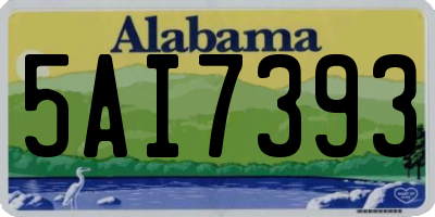 AL license plate 5AI7393