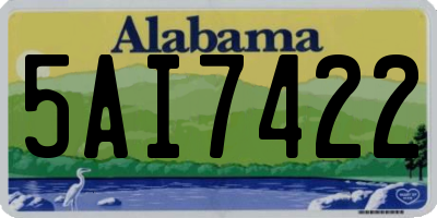 AL license plate 5AI7422