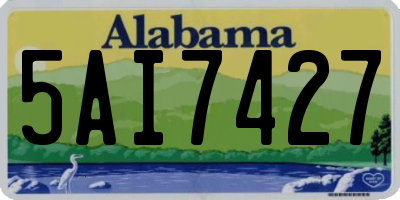 AL license plate 5AI7427