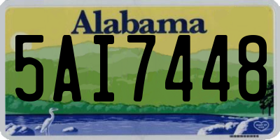 AL license plate 5AI7448