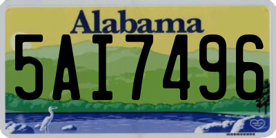 AL license plate 5AI7496