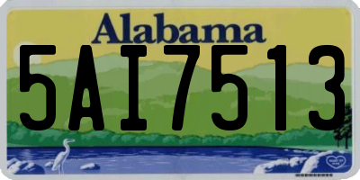 AL license plate 5AI7513
