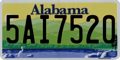 AL license plate 5AI7520
