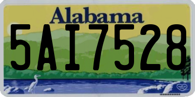 AL license plate 5AI7528