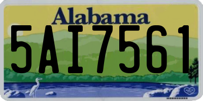 AL license plate 5AI7561