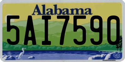 AL license plate 5AI7590