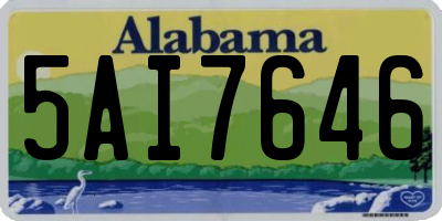 AL license plate 5AI7646