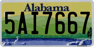 AL license plate 5AI7667