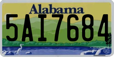 AL license plate 5AI7684