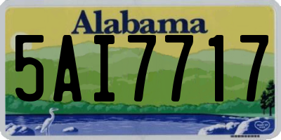 AL license plate 5AI7717
