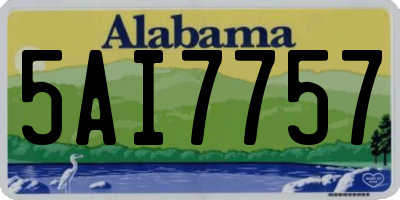 AL license plate 5AI7757