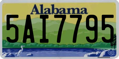 AL license plate 5AI7795