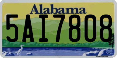 AL license plate 5AI7808