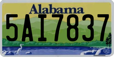 AL license plate 5AI7837