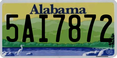 AL license plate 5AI7872