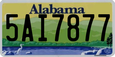 AL license plate 5AI7877