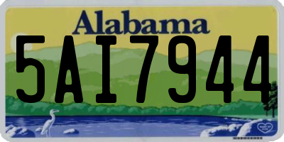 AL license plate 5AI7944