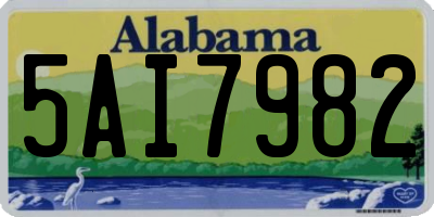 AL license plate 5AI7982