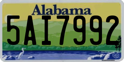 AL license plate 5AI7992
