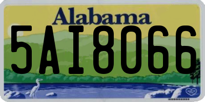AL license plate 5AI8066