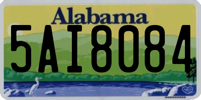 AL license plate 5AI8084