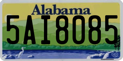 AL license plate 5AI8085