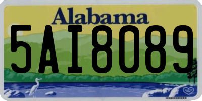 AL license plate 5AI8089
