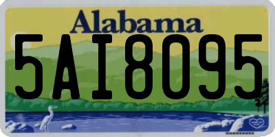 AL license plate 5AI8095