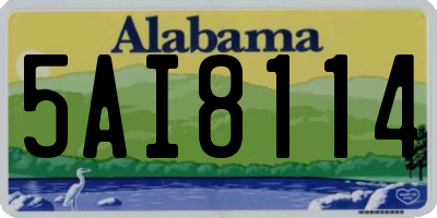 AL license plate 5AI8114