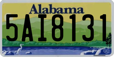 AL license plate 5AI8131