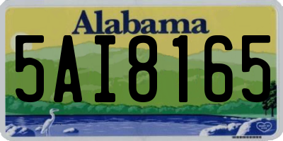 AL license plate 5AI8165