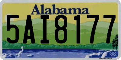 AL license plate 5AI8177