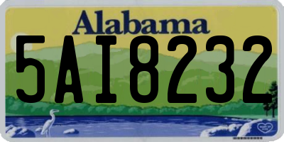 AL license plate 5AI8232