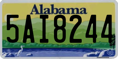 AL license plate 5AI8244