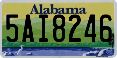 AL license plate 5AI8246