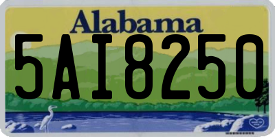 AL license plate 5AI8250