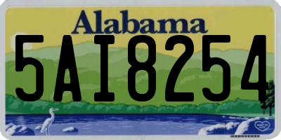 AL license plate 5AI8254