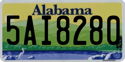 AL license plate 5AI8280