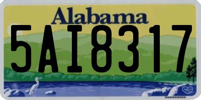 AL license plate 5AI8317