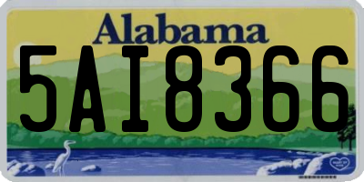 AL license plate 5AI8366
