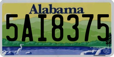 AL license plate 5AI8375