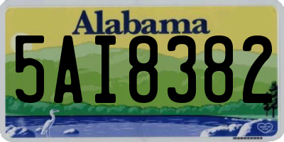 AL license plate 5AI8382