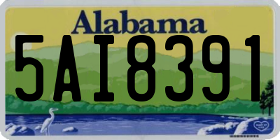 AL license plate 5AI8391