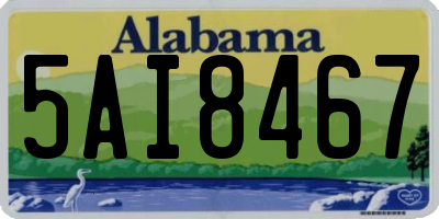 AL license plate 5AI8467