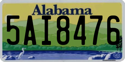 AL license plate 5AI8476