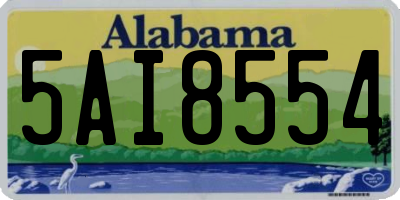 AL license plate 5AI8554