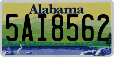 AL license plate 5AI8562