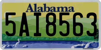 AL license plate 5AI8563