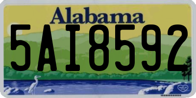 AL license plate 5AI8592